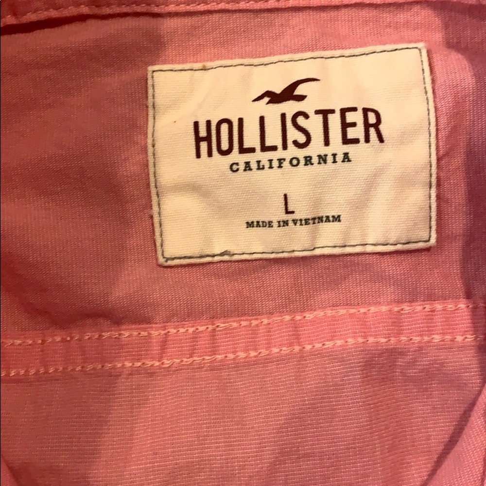 Long sleeve pink button up - Picture 2 of 2